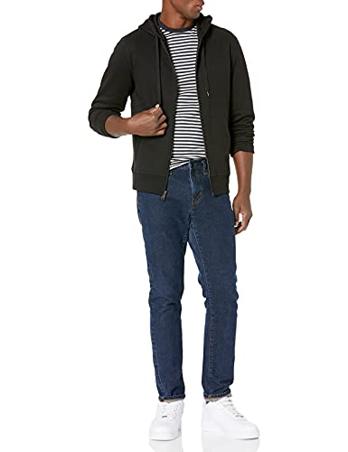 Amazon Essentials Men's Full-Zip Hooded Fleece Sweatshirt in Black Amazon Essentials Men's Full-Zip Hooded Fleece Sweatshirt in Black